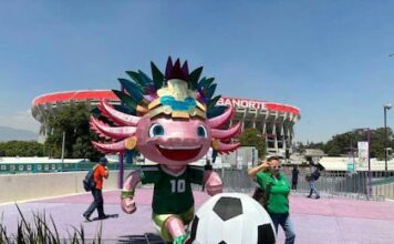 Descarta Clara Brugada que FIFA haya pedido retiro de la mascota del Ajolote