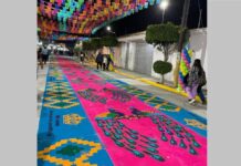 “La Noche Mágica” de Acatzingo, Puebla, mostrará más de 9 kilómetros de alfombras artísticas