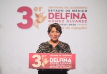 Rinde cuentas Delfina Gómez ante el Congreso del EdoMéx; entrega su Tercer Informe de Gobierno